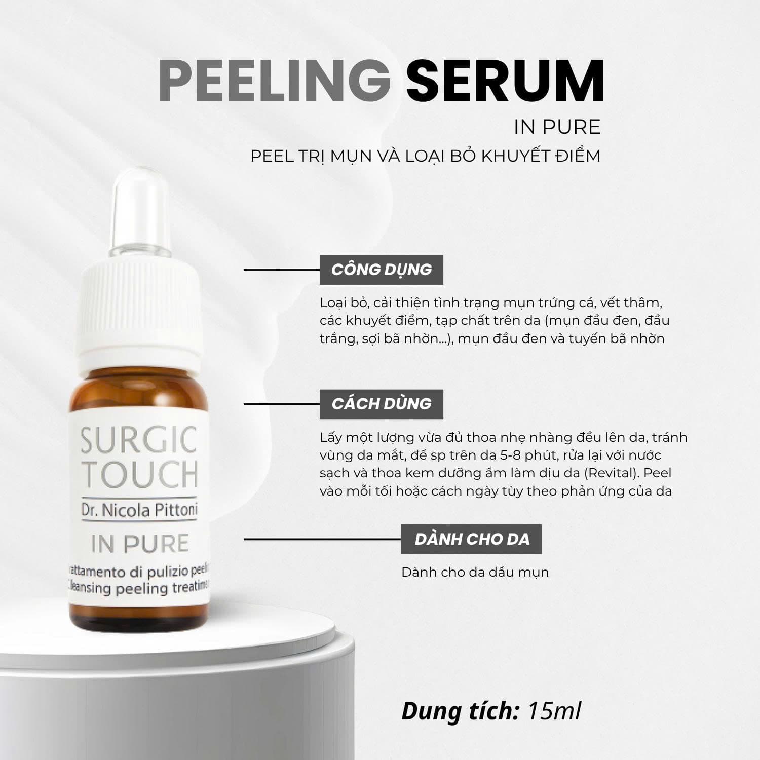 Peel mụn và loại bỏ khuyết điểm