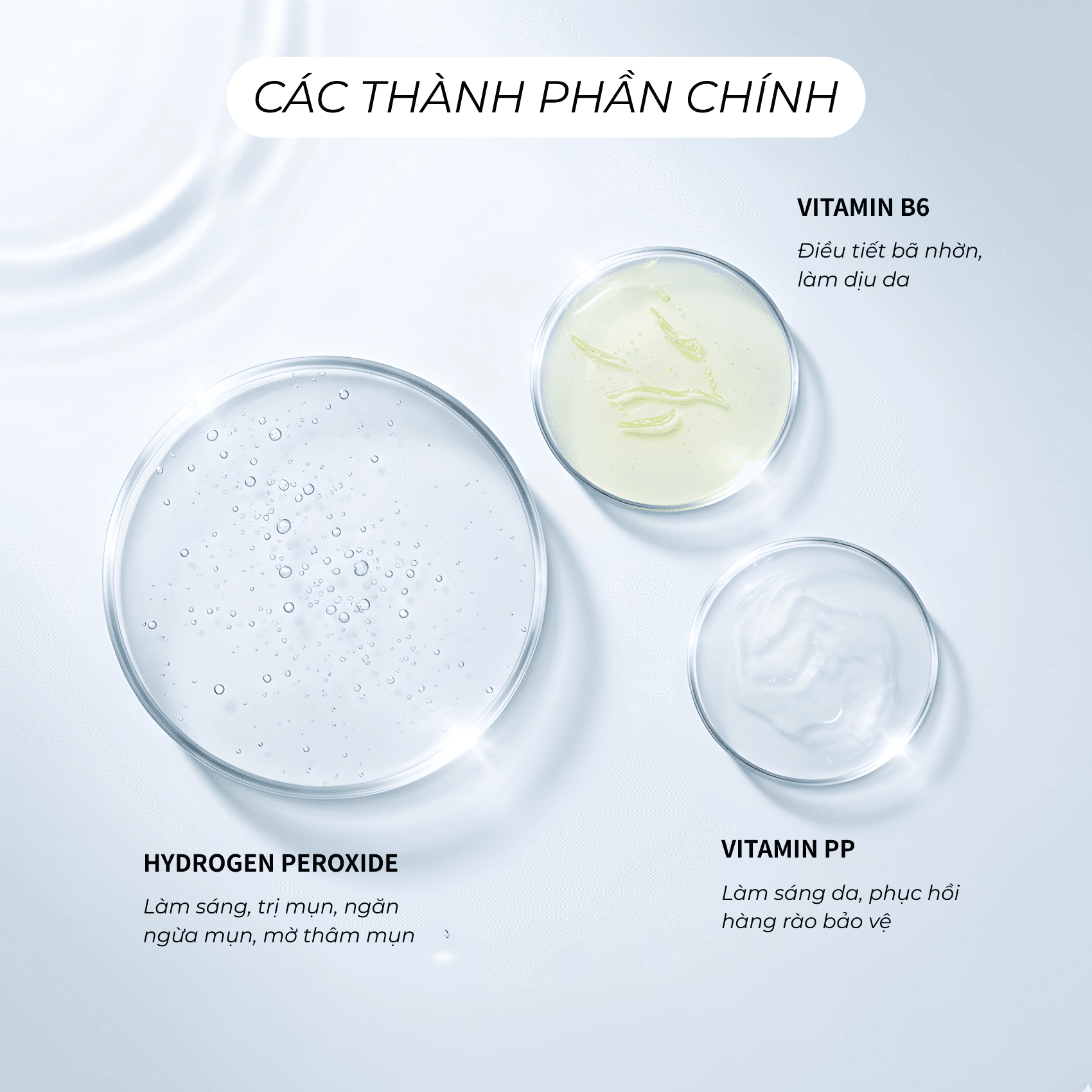 Huyết thanh dành cho da dầu, da mụn