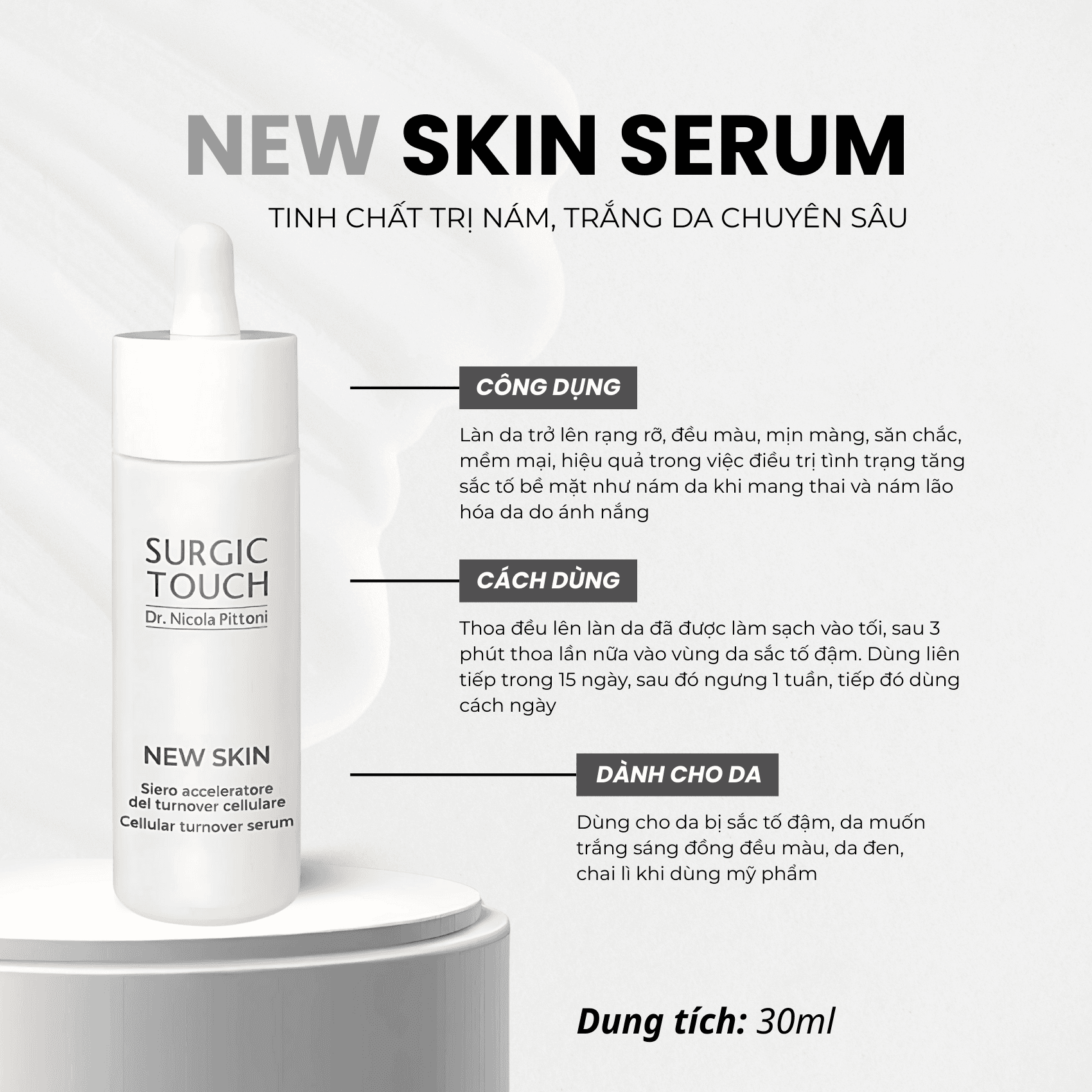 Tinh chất trị nám, trắng da chuyên sâu